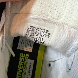 All white high top converse - women’s size 6.5 - brand new